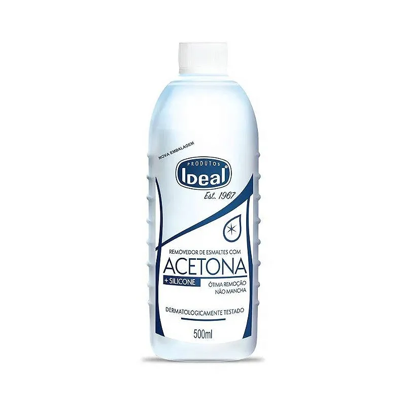 Removedor de Esmalte Acetona Ideal 500ml