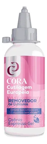 Removedor De Cuticulas Cutilagem Europeia Gel Cora Ozonio 100ml