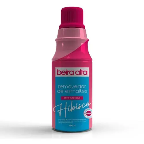 Removedor de Esmalte Zero Acetona Hibisco Beira Alta 450ml