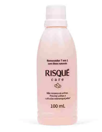 Removedor de Esmaltes 7 em 1 Com Oleos Naturais Risque 100ml
