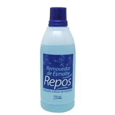 Repos Removedor de Esmalte Com Acetona 100ml Azul | Compre Aqui