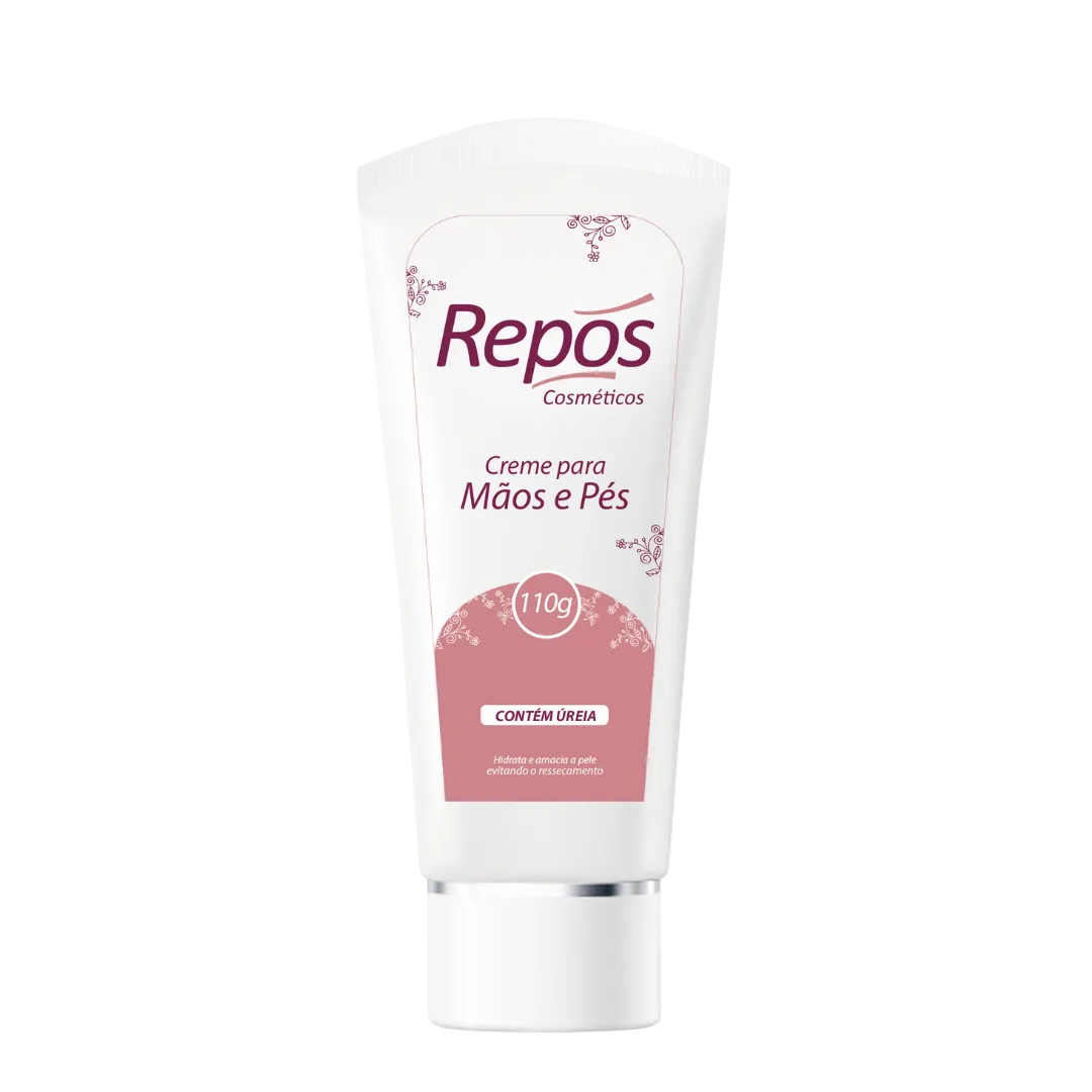 Repos Creme Maos e Pes Com Ureia Bisnaga 110g | ByLinda