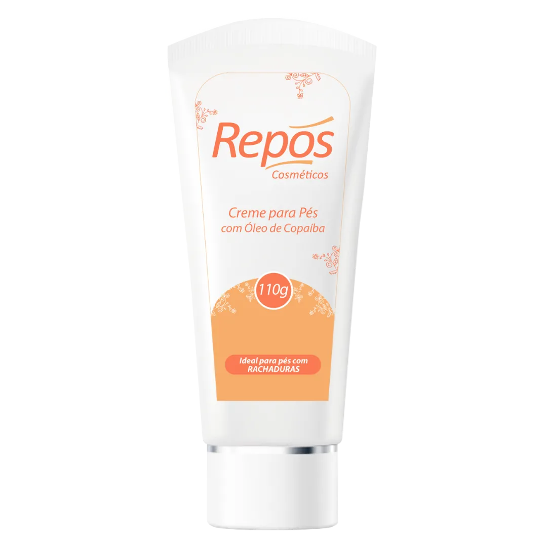 Repos Creme Para Pés Com Óleo de Copaiba 110g | ByLinda