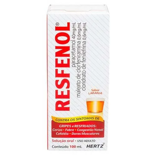 Resfenol Solução Oral Sabor Laranja 100ml