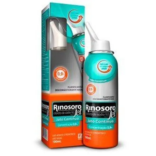 Rinosoro Jet Spray Nasal Jato Contínuo 9,0mg/ml com 100ML