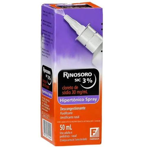 Rinosoro Sic 3% Hipertônico Spray C/ 50 Ml