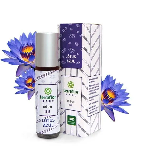 Roll-on Lotus Azul - Terra Flor - Frasco com 8ml