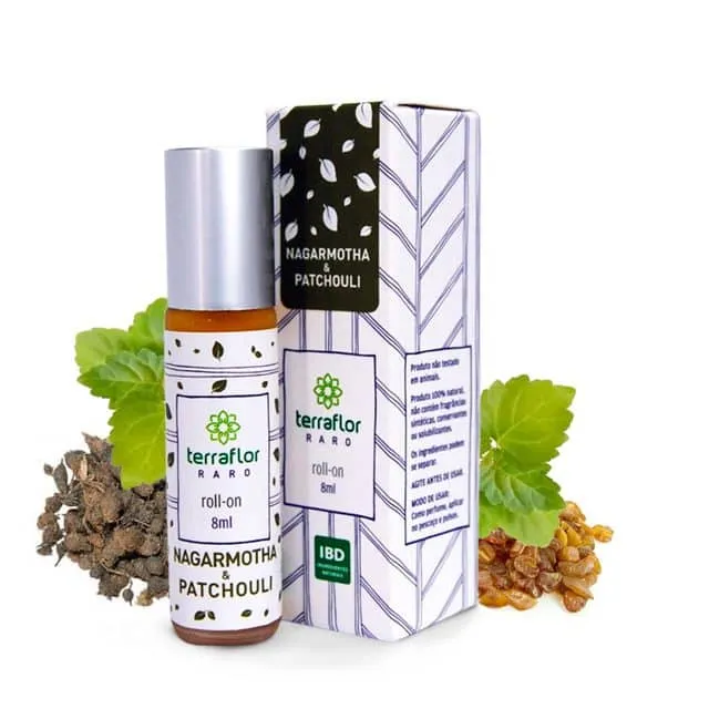 Roll-on Nagarmotha Patchouli - Terra Flor - Frasco com 8ml