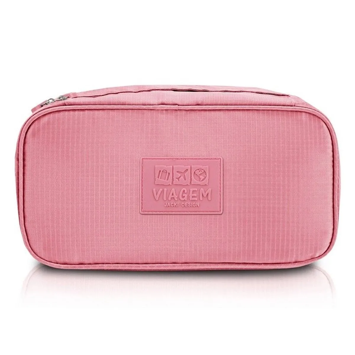 Bolsa Porta Lingerie Para Viagem Jacki Design Rosa