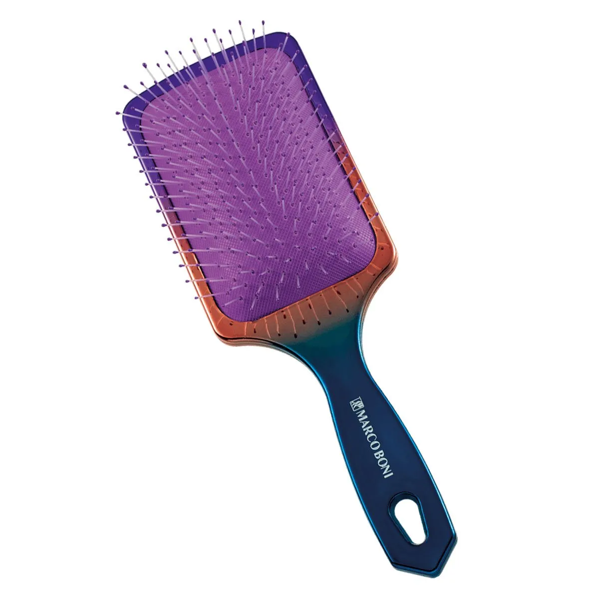 Escova Raquete Desembaraçante Linha Glow Degradê Marco Boni Roxo Degradê