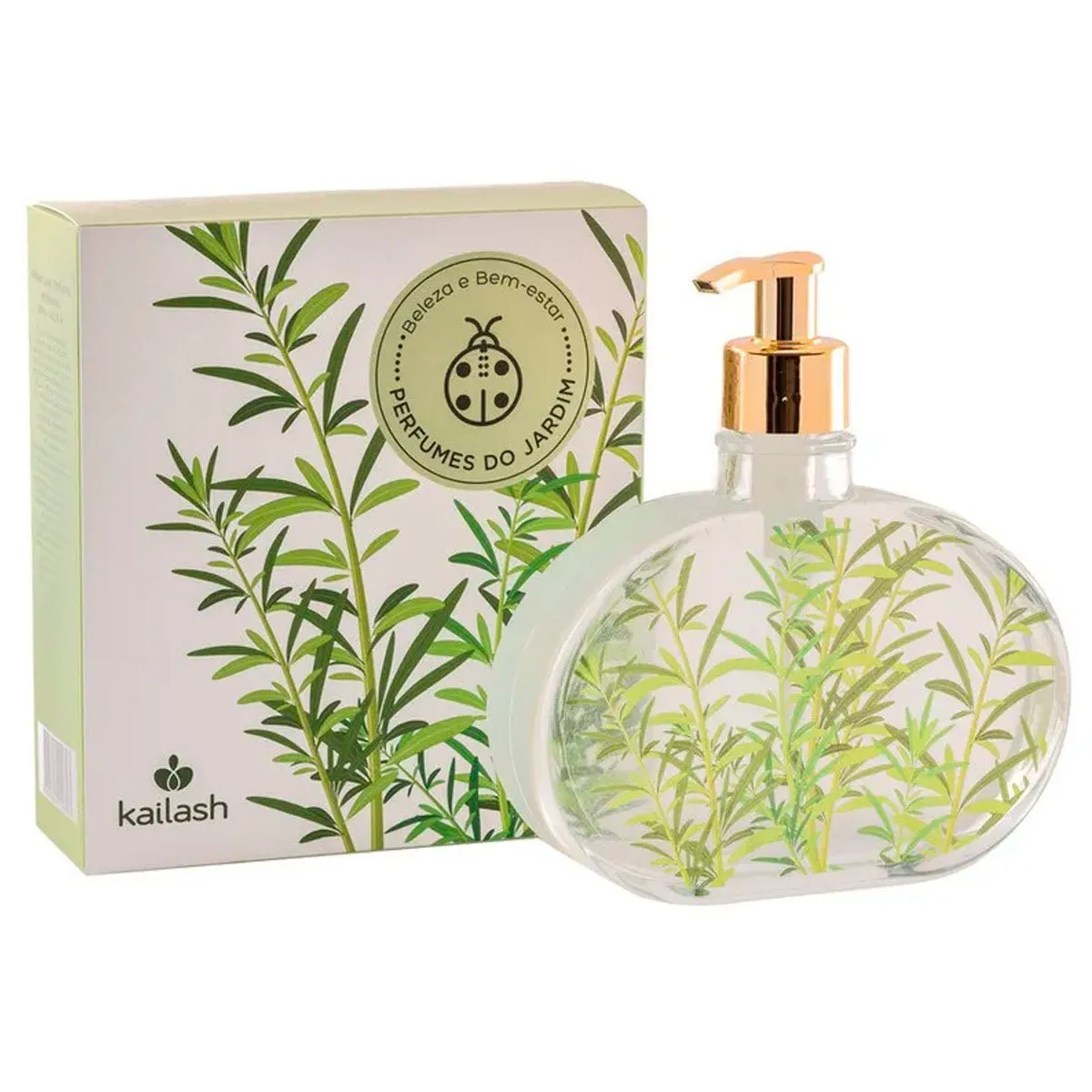 Sabonete Líquido Hidratante Perfumes do Jardim Kailash 300mL Alecrim
