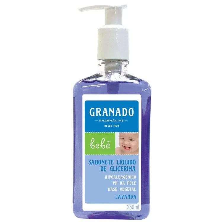Sabonete Infantil Liquído Granado Bebê Glicerinado Lavanda 250Ml