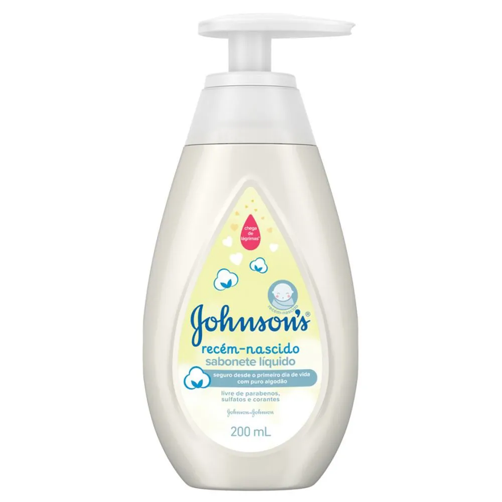 Sabonete Líquido Johnson's Baby Recém Nascido 200 ML