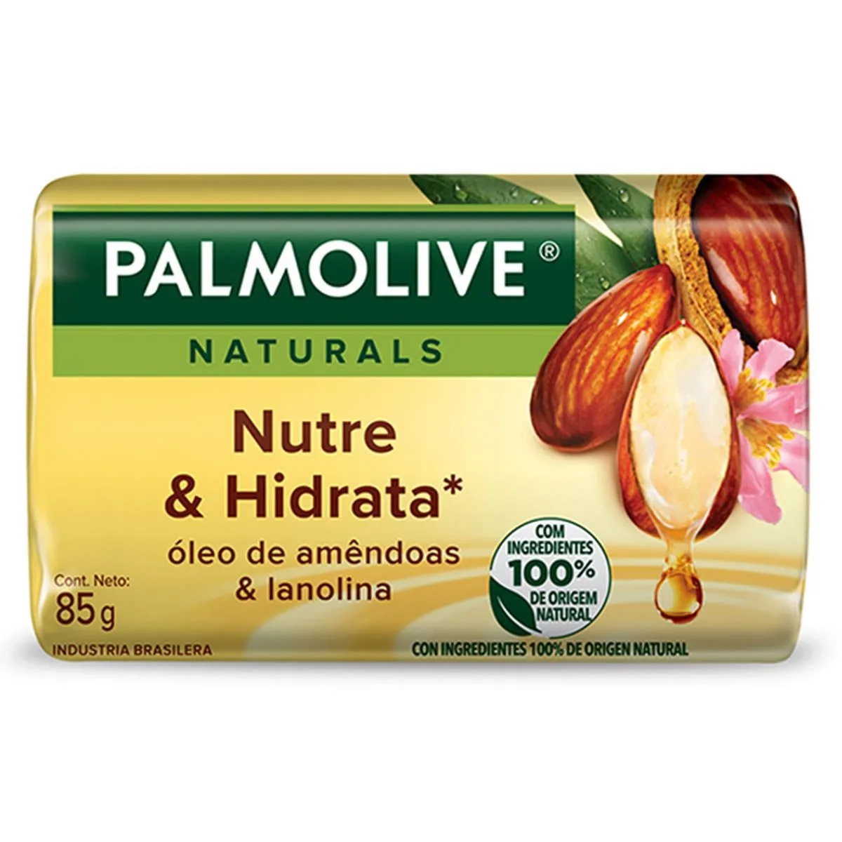Sabonete Naturals Nutre e Hidrata Óleo de Amêndoas e Lanolina 85g Palmolive