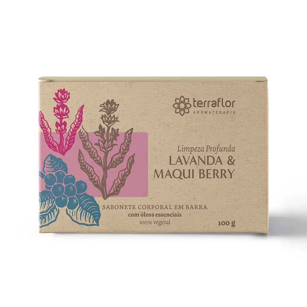Sabonete Lavanda & Maqui Berry - Terra Flor - Frasco com 100g