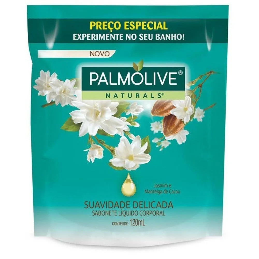 Sabonete Líquido Palmolive Delicada Jasmim Refil 120ml