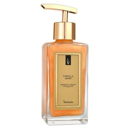 Sabonete Liquido Desodorante Vanilla - Via Aroma - Frasco com 250ml