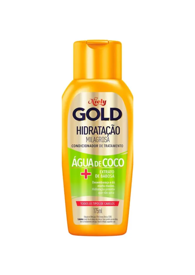 Condicionador Hidratação Milagrosa Água De Coco 200ml - Niely Gold