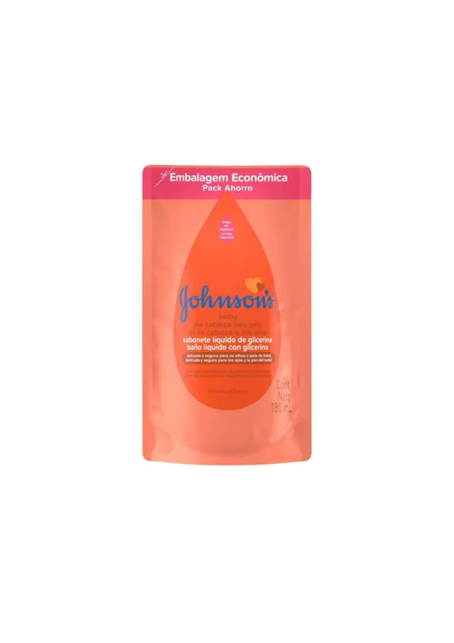 Refil Sabonete Líquido Glicerina 180ml - Johnson's Baby