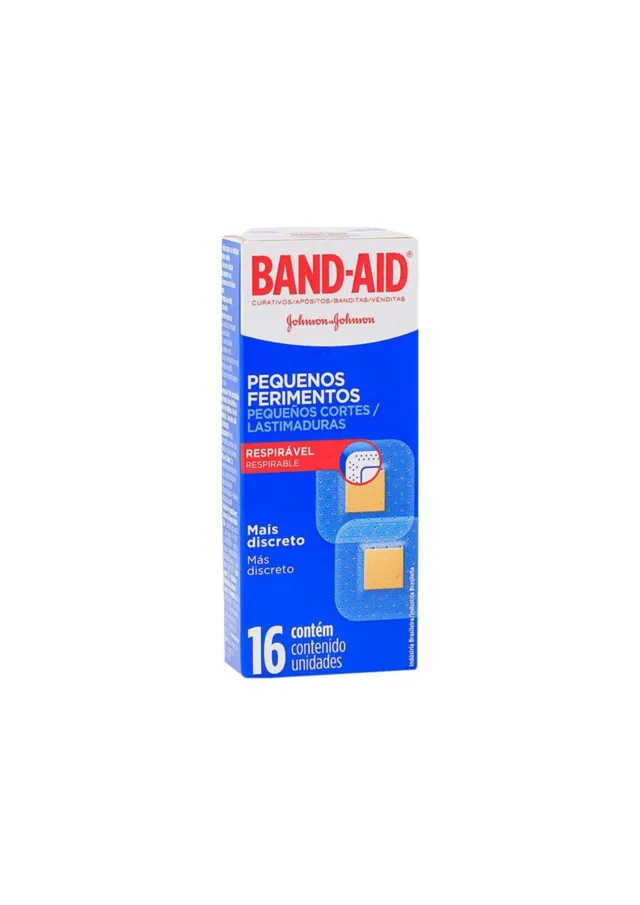 Curativos Quadrado Pequenos Ferimentos 16 Unidades - Band-Aid
