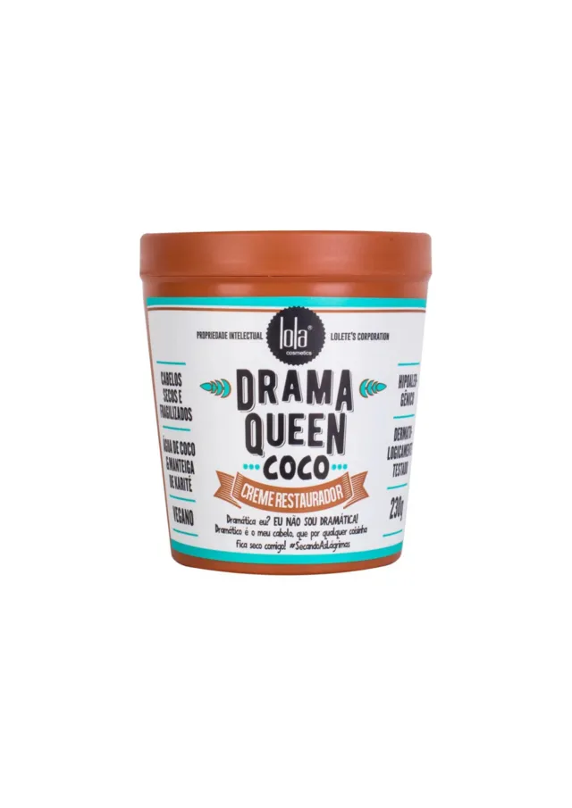 Máscara Capilar Restauradora Drama Queen Coco 230g - Lola Cosmetics