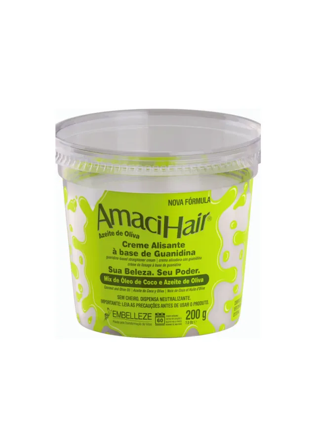 Creme Relaxante Azeite de Oliva 200g -  AmaciHair