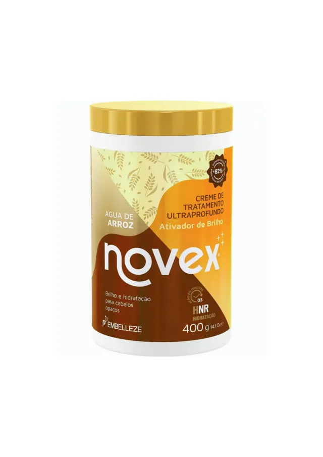 Creme de Tratamento Ultraprofundo Brilho Mágico Água de Arroz 400g - Novex