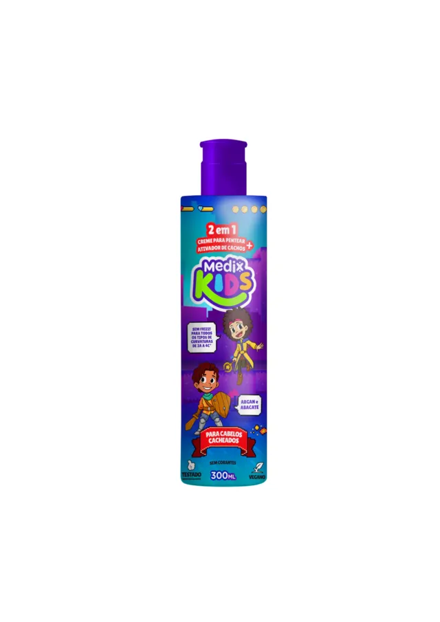 Creme de Pentear + Ativador de Cachos 2 em 1 300ml - Medix