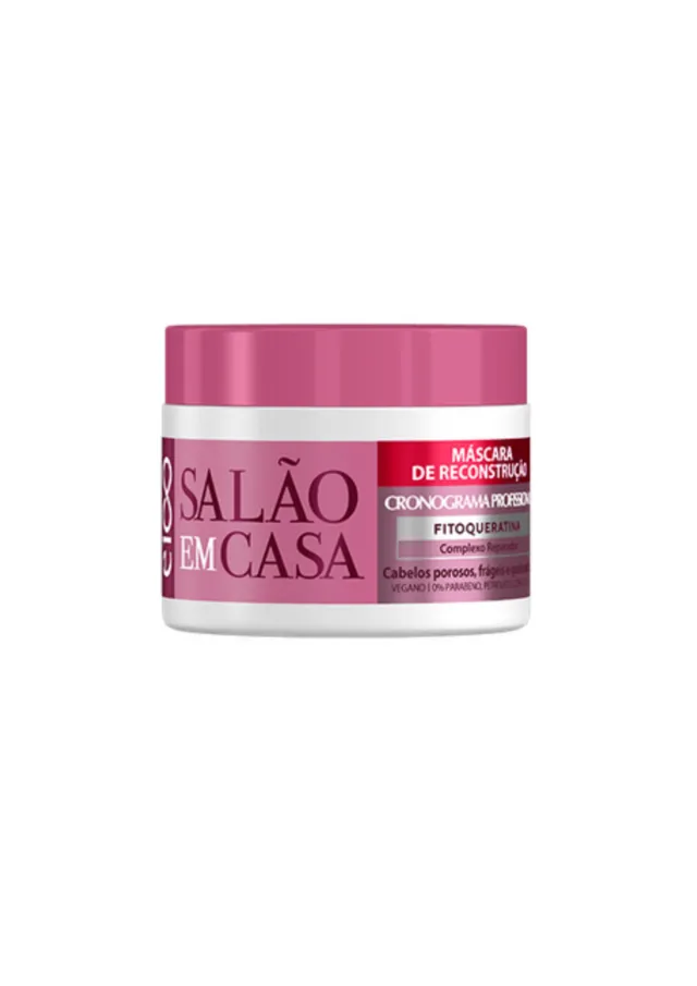 Salão em Casa Máscara Reconstrução Cronograma Profissional 270g - Eico