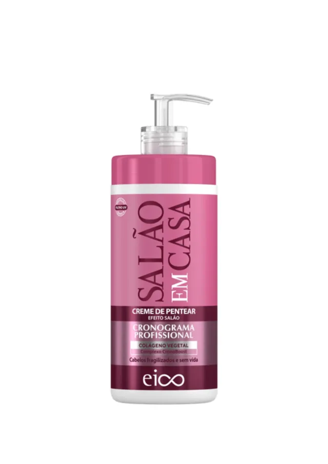 Salão em Casa Creme De Pentear Cronograma Profissional 600ml - Eico