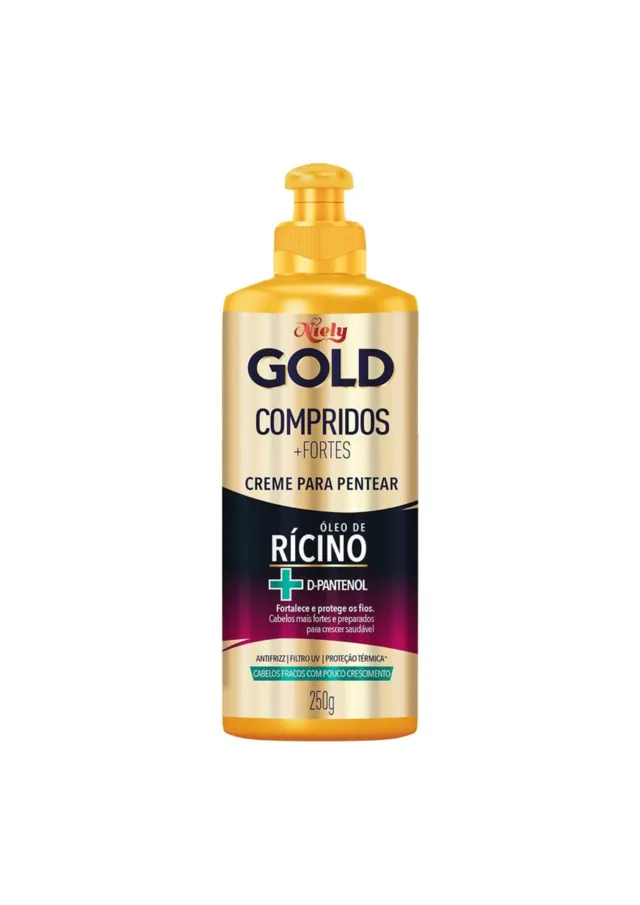 Creme Para Pentear Compridos + Fortes 250g - Niely Gold