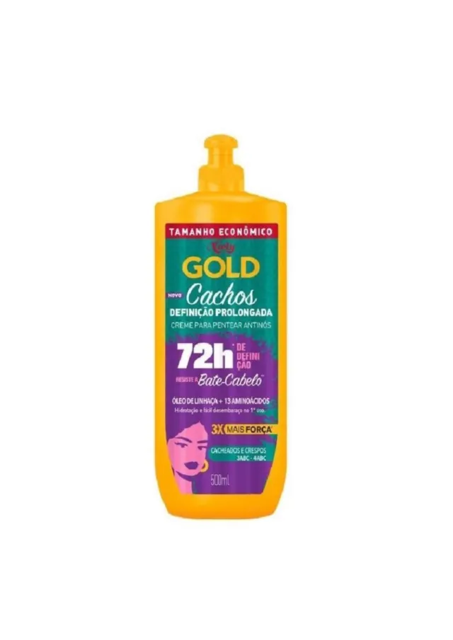 Creme Para Pentear Antinós Cachos Definição Prolongada 500ml - Niely Gold