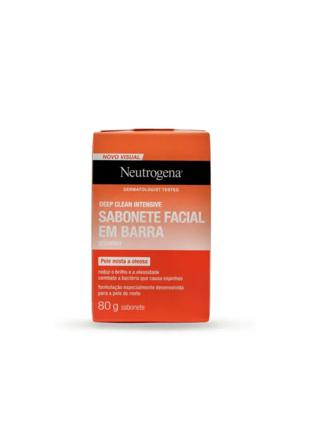 Sabonete Facial Glicerina Deep Clean 80g - Neutrogena