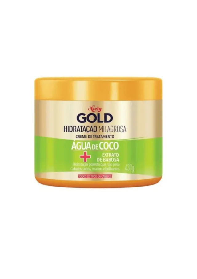 Creme De Tratamento Hidratação Milagrosa Água De Coco 430g - Niely Gold