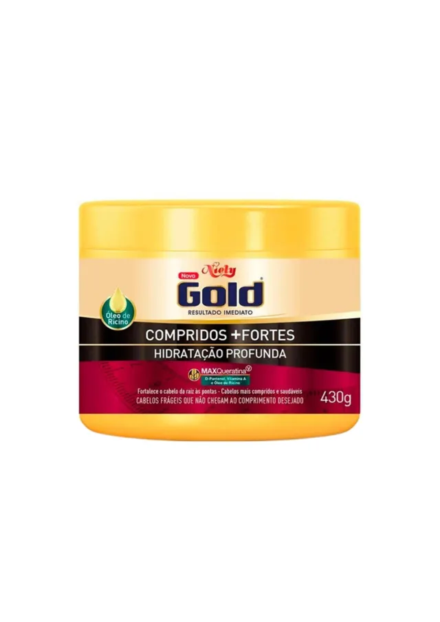 Hidratação Profunda Compridos + Fortes 430g - Niely Gold