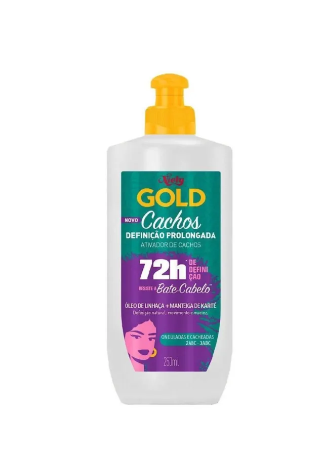 Ativador De Cachos 72h De Definição Prolongada 250ml - Niely Gold