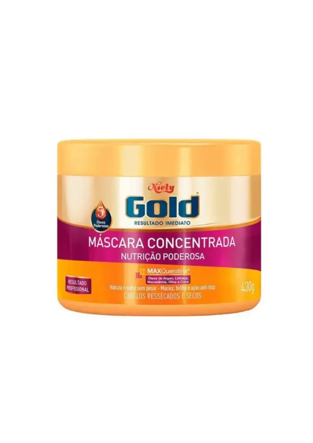 Máscara Concentrada Nutrição Poderosa 430g - Niely Gold