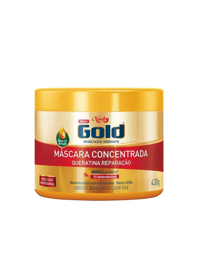 Máscara Concentrada Queratina Reparação 430g - Niely Gold
