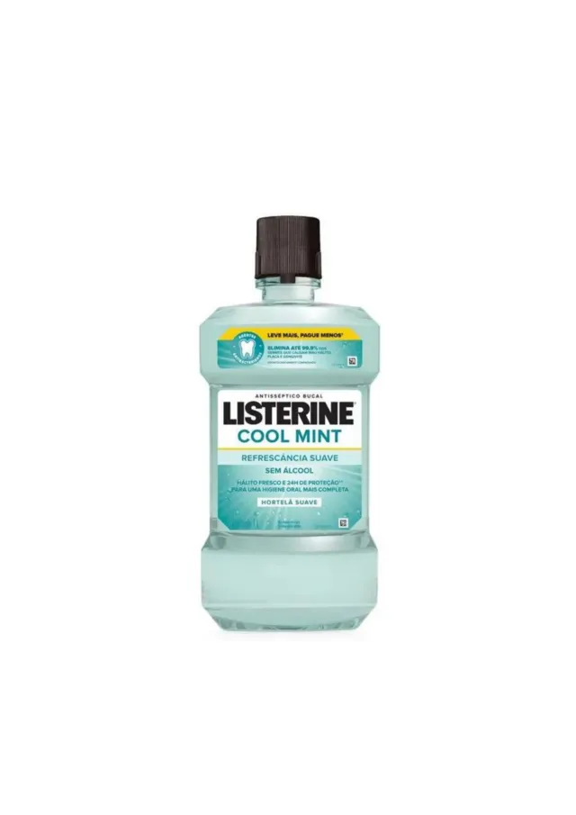Antisséptico Bucal Cool Mint Refrescância Suave Sem Álcool 1L - Listerine