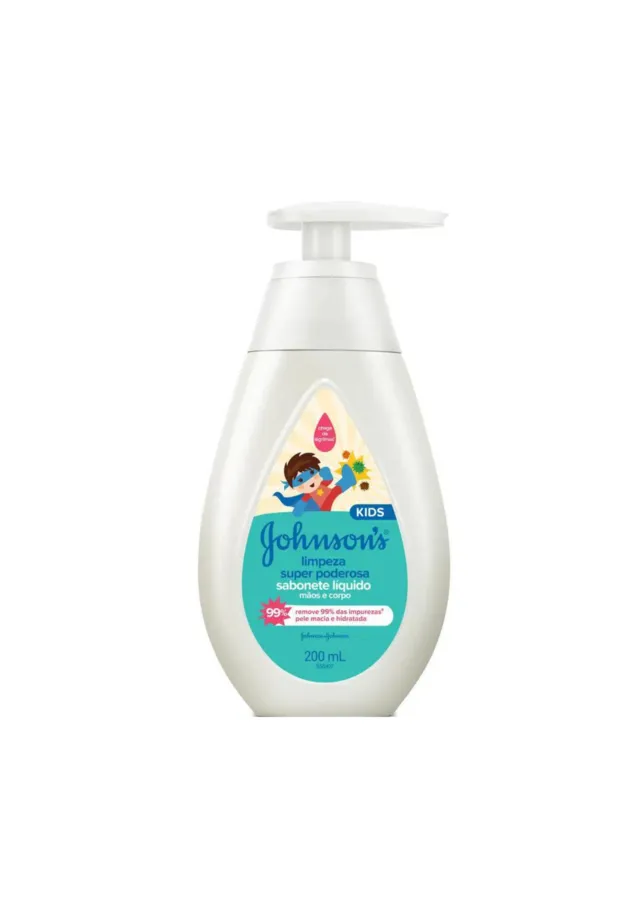 Sabonete Líquido Limpeza Super Poderosa Mãos E Corpo 200ml - Johnson's Kids