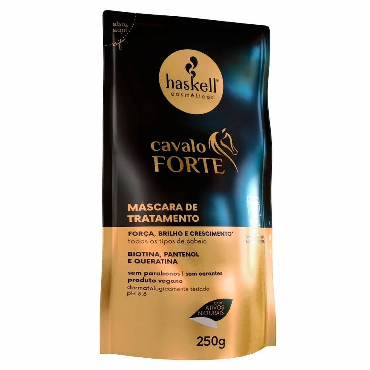 Máscara de Tratamento Capilar Haskell Cavalo Forte Sachê 250gr