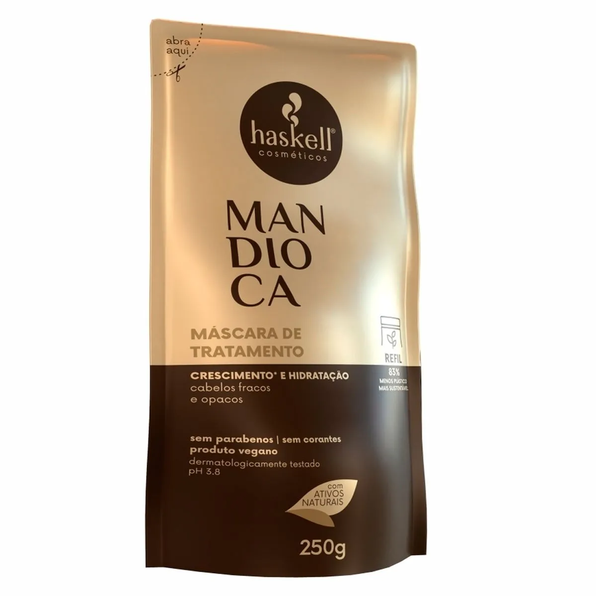 Máscara de Nutrição e Crescimento Mandioca Haskell Sachê 250g