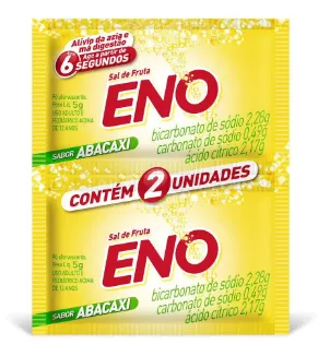 Eno Sal de Fruta Sabor Abacaxi 2 envelopes de 5g cada