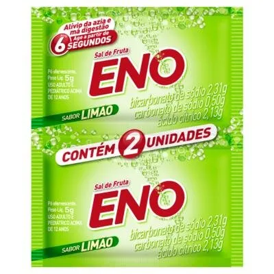 Eno Sal de Fruta Sabor Limão 2 envelopes de 5g cada