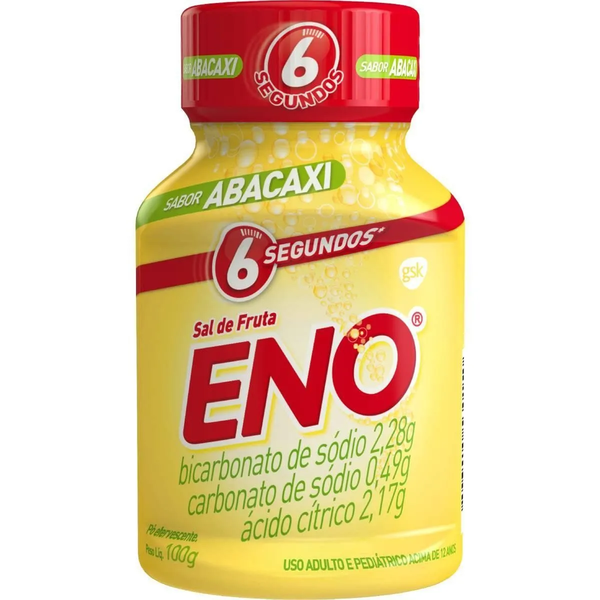 Sal De Fruta Eno Sabor Abacaxi 100G