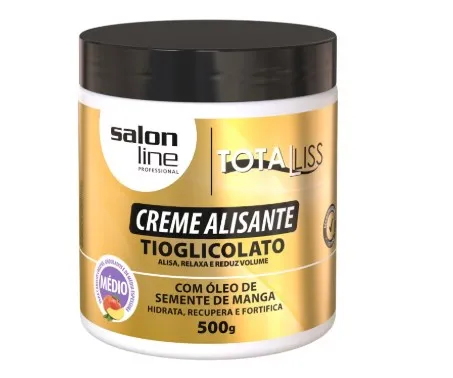 Salon Line Creme Alisante Manga Médio 500g