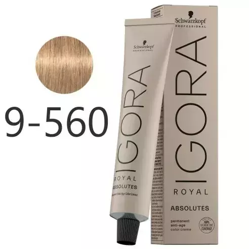 Coloração Igora Royal Absolutes-Ira 9-560 Louro Extra Claro Dourado Marrom 60ml Schwarzkopf
