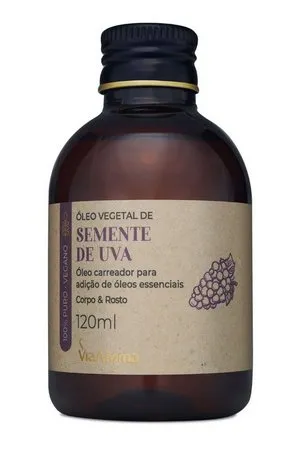 Óleo Vegetal de Semente de Uva - Via Aroma - Frasco com 120ml