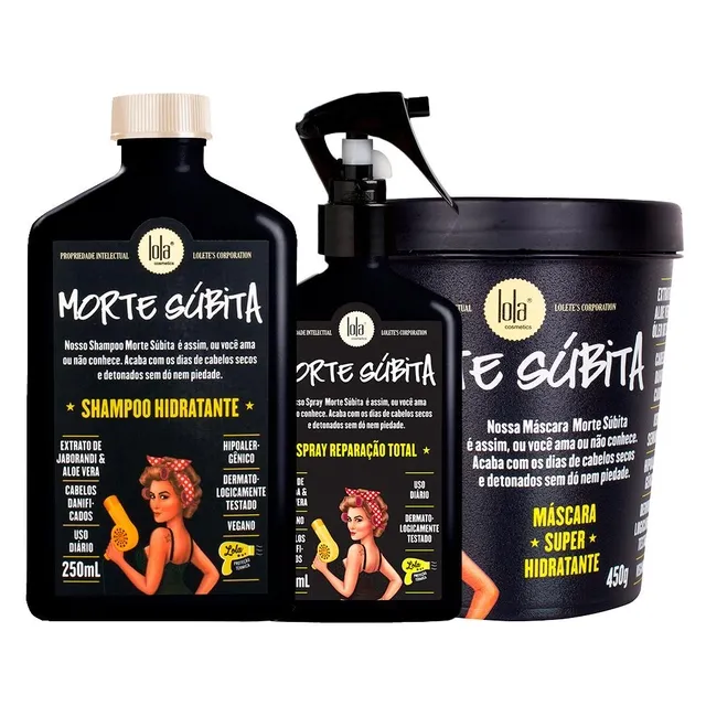 Kit Lola Cosmétics Hidratação Morte Súbita - 3 Produtos