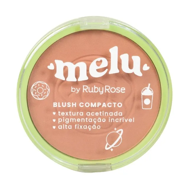 Blush Compacto Melu Cake Rubyrose